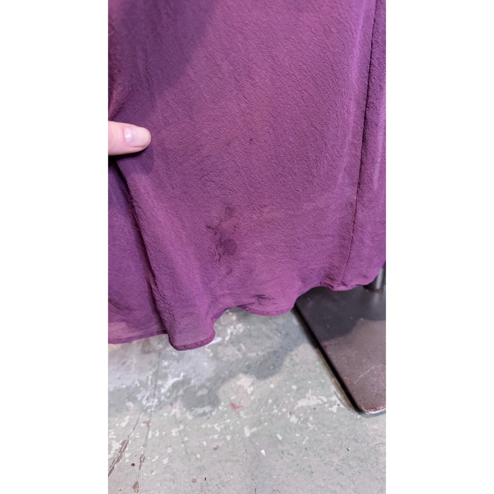 Victorias Secret | Vintage Y2K 2003 Plum Purple Silk Halter Maxi Chemise - Picture 11 of 13